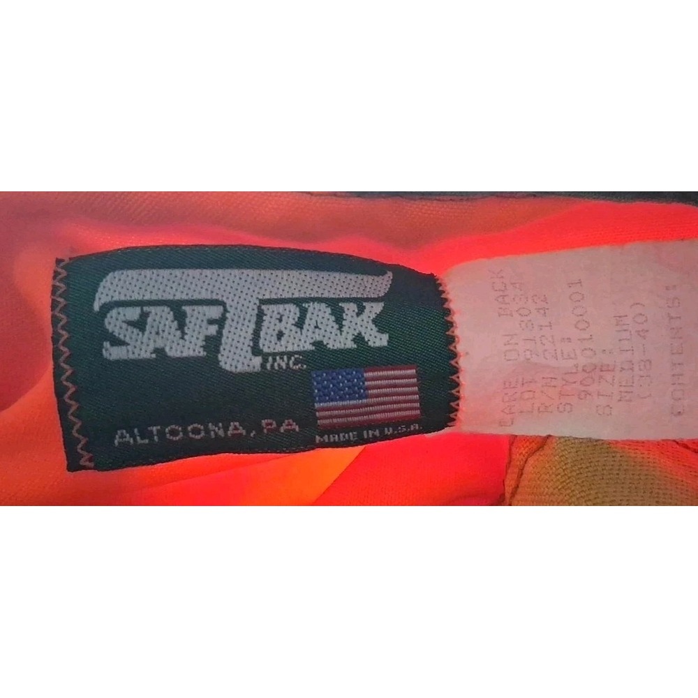 SafTBak Hunting Jacket Mens Sz Medium Brown Tan Canvas Upland Game USA Made *See - Picture 4 of 10